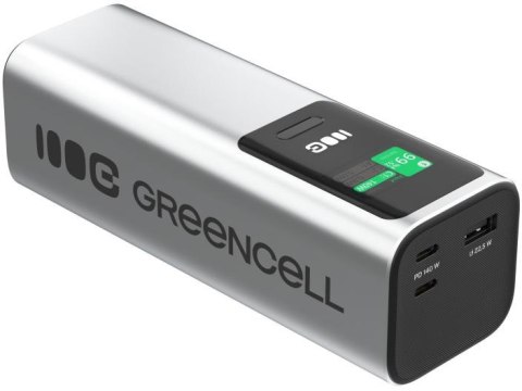 POWERBANK Greencell PowerPlay Ultra 25200mAh SZYBKIE ŁADOWANIE 140W 2x USB-C PD 1x USB-A