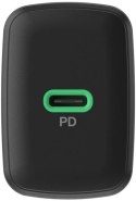 ŁADOWARKA SIECIOWA Greencell PowerSource Solo30 30W 1xUSB-C PD 3.0 QC 4.0+ czarna