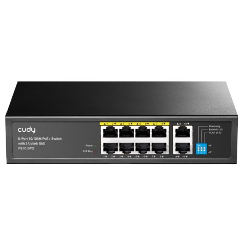 SWITCH POE FS1010PG 8-PORTOWY CUDY