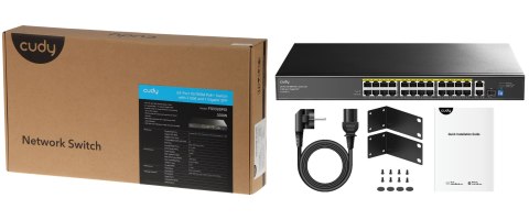 SWITCH POE FS1026PS1 24-PORTOWY SFP CUDY