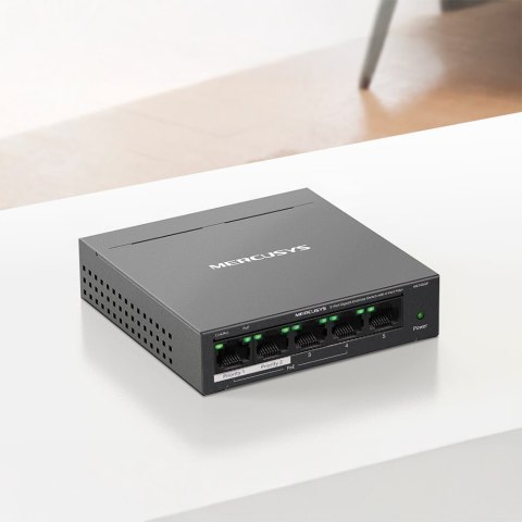 Switch Mercusys MS105GP, 5 portów 10/100/1000 Mb/s Gigabit