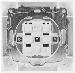 Gniazdo pojedyncze z uziemieniem VCX WESA LC 13 Biały