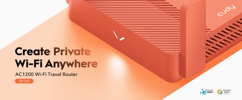ROUTER VPN TR1200 Wi-Fi 2.4 GHz, 5 GHz 300 Mb/s + 867 Mb/s CUDY