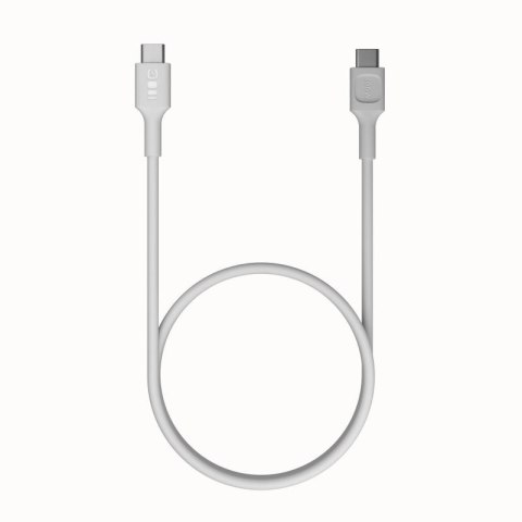 KABEL USB-C / USB-C Greencell PowerFlex 120cm PD 100W biały silikonowy