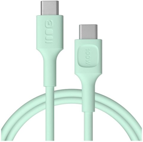 KABEL USB-C / USB-C Greencell PowerFlex 120cm PD 100W zielony silikonowy