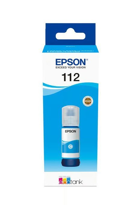 Oryginalny Tusz w butelce Cyan Epson 112 (T06C2, C13T06C24A