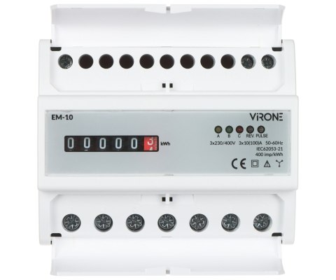 LICZNIK ENERGII ELEKTRYCZNEJ EM-10 TRÓJFAZOWY, ANALOGOWY