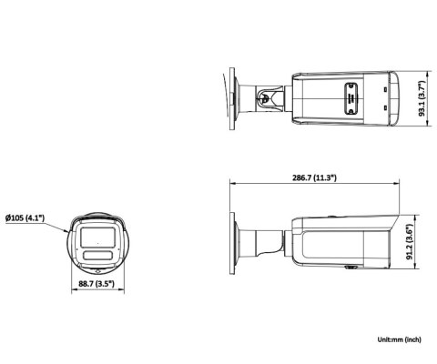 KAMERA IP DS-2CD2T43G2-LIS2U/SL(2.8MM)/PL Smart Hybrid Light AcuSense - 4 Mpx Hikvision