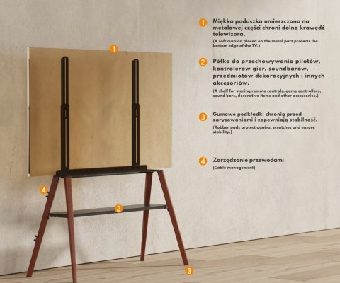 PODŁOGOWY UCHWYT MONITORA BRATECK-FS36-46F-02 BRATECK