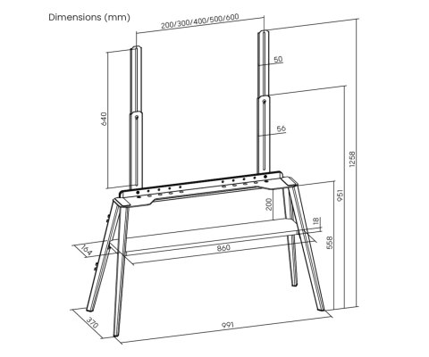 PODŁOGOWY UCHWYT MONITORA BRATECK-FS36-46F-02 BRATECK