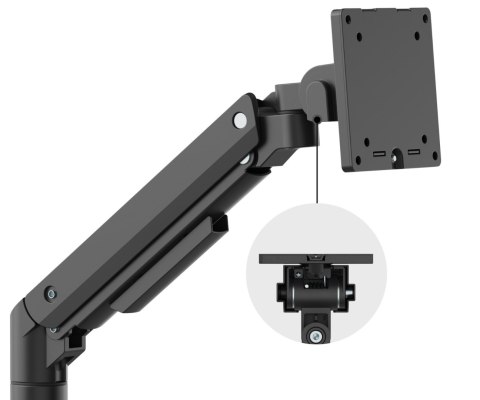 UCHWYT BIURKOWY DO MONITORA, NA SPRĘŻYNIE GAZOWEJ BRATECK-LDT69-C024P BRATECK