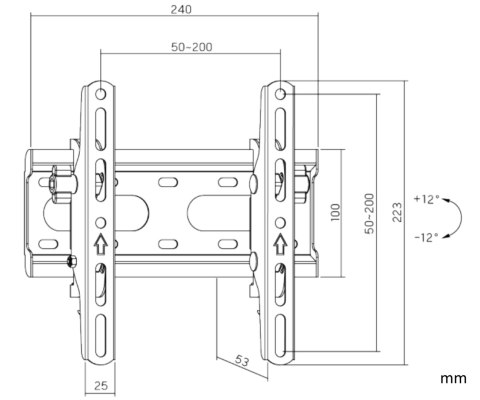 UCHWYT DO TELEWIZORA LUB MONITORA BRATECK-KL31-22T BRATECK