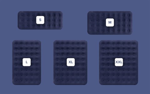 Materac dmuchany dwuosobowy REBEL ACTIVE, 191 x 137 x 22 cm