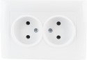Gniazdo podwójne VCX WESA LC 14 Biały