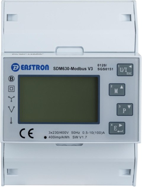 Licznik energii trójfazowy VCX SDM 630 MODBUS