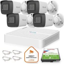 Zestaw do monitoringu Hilook 4 kamery IP IPCAM-B4-P 4MP 2.8mm