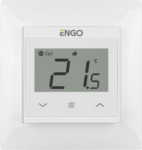 ENGO Controls E55-W - Internetowy, podtynkowy regulator do 55x55, Wi-F