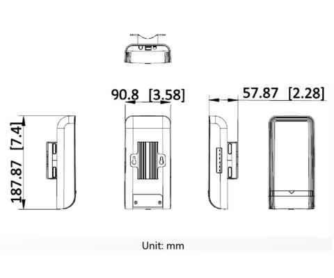 BEZPRZEWODOWY MOST WI-FI DS-3WF3000-EI-5AC/P 5 GHz Hikvision