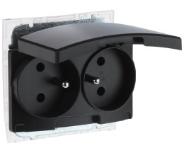 GNIAZDO PODWÓJNE SANTRA/4145-19/EPN 230 V 16 A IP44 Elektro-Plast