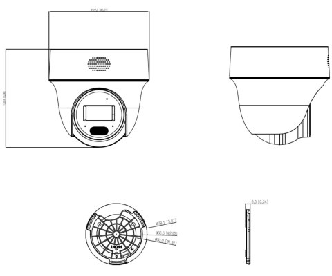 KAMERA IP OBROTOWA ZEWNĘTRZNA IPC-PT1439H-PV-0280B Smart Dual Light - 4 Mpx 2.8 mm DAHUA