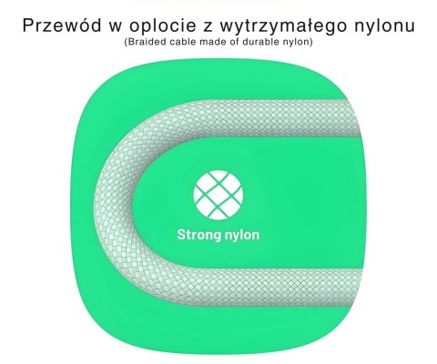 PRZEWÓD KABGC100PS30PB USB-C/USB-C PowerStream 0.3 m Green Cell