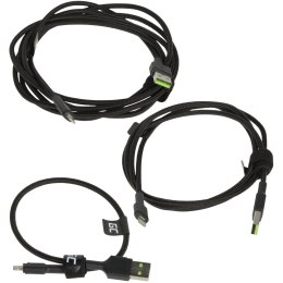 ZESTAW PRZEWODÓW KABGCSET04 Ray 0.3 m, 1.2 m, 2.0 m Green Cell