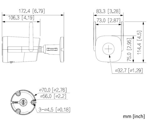 KAMERA IP IPC-HFW1539DTK1-SAW-IL-0280B Wi-Fi 6 Smart Dual Light - 5 Mpx 2.8 mm DAHUA