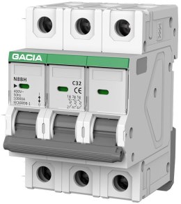 Wyłącznik nadprądowy GACIA N8BH 10KA C 3P 40A