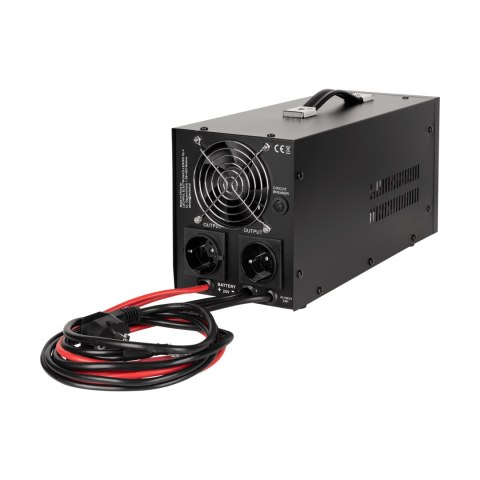 Zasilacz awaryjny KEMOT PROsinus-1500/24-LFP4 przetwornica z czystym przebiegiem sinusoidalnym i funkcją ładowania 24V 230V 1500