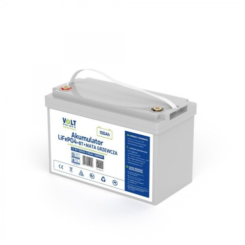 Akumulator VOLT POLSKA LiFePO4 12,8V 100 Ah (150A) + BMS + BLUETOOTH + MATA GRZEWCZA
