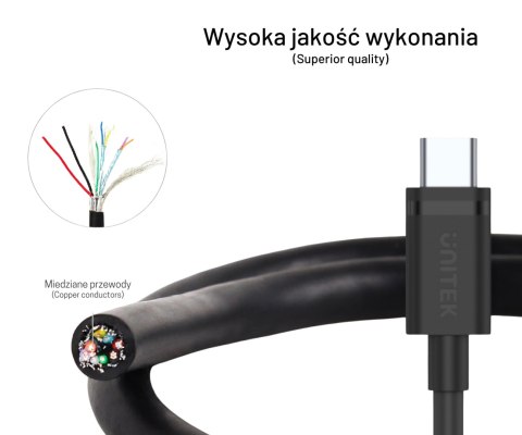 PRZEWÓD USB3.1-A/USB-C/3.0M-UNITEK USB-A/USB-C 3.0 m UNITEK UNITEK