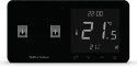 Przewodowy regulator pokojowy z włącznikiem rolet czarny WZR-02ML Tech Sterowniki