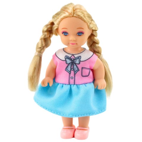 Mini Laleczka Kaibibi Długie Włosy Kolorowa Sukienka 12 cm Mix