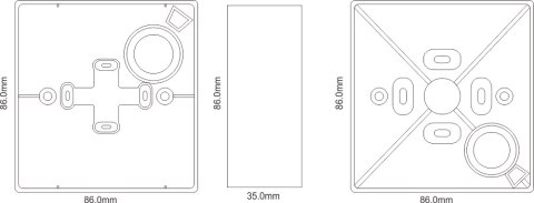 Obudowa BK-2 SCOT do montażu natynkowego przycisków SCOT BT-2, BT-2D, BT-2N