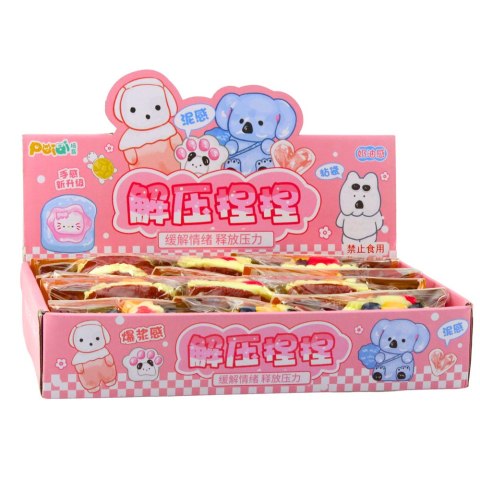 Gniotek Ciasto Z Owocami Tort Dekoracyjne Elastyczne Ozdoba 6 x 7 cm