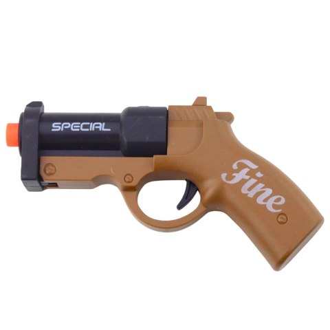 Mini Pistolet Broń Na Naboje I Łuski Czarno-Brązowy 13,5 cm