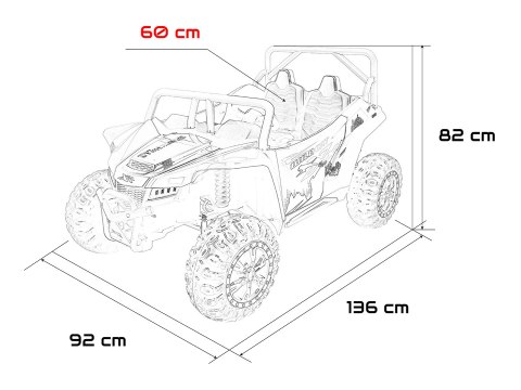 Pojazd Buggy Arctic Cat WILDCAT XX Żółty