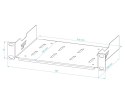 PÓŁKA S-RSF10-1U-150G 150 mm STALFLEX