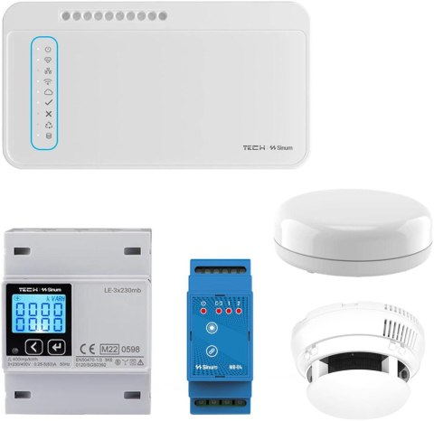 TECH STEROWNIKI Zestaw ochrony domu: woda, brama, pomiar energii