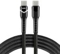 KABEL USB-C / USB-C RGB LED everActive CBB-2PDR 200cm 3A