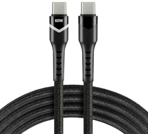 KABEL USB-C / USB-C RGB LED everActive CBB-2PDR 200cm 3A