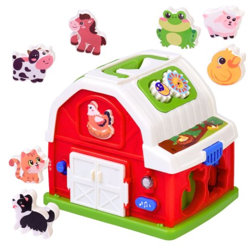 Interaktywny Domek Farma Muzyczna Stodoła Ze Zwierzętami Światła Dźwięki