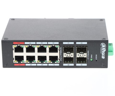 SWITCH POE HS4412-8ET-120 8-PORTOWY + 4 x SFP DAHUA