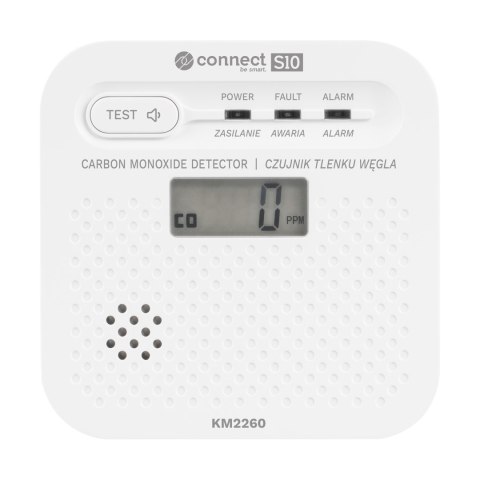 Czujnik czadu, tlenku węgla Kruger&Matz Connect S10 Tuya EN 50921