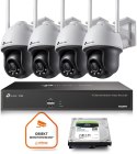 Monitoring zestaw z 4 kamerami obrotowymi PTZ TP-LINK VIGI C540-W WiFi 2K IR 30m