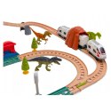 Kolejka Elektryczna Interaktywna Pociąg Wagony Tunel Wulkan Dinozaury 95 cm