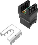 Moduł Keystone szybkozaciskowy narzędziowy SOLARIX Cat.6 UTP RJ45 czarny