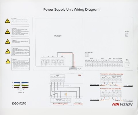 ZASILACZ MAGISTRALI AX HYBRID PRO G2 DS-PR531-3A Hikvision