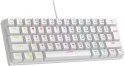 Klawiatura przewodowa Rampage PLOWER K60 biały