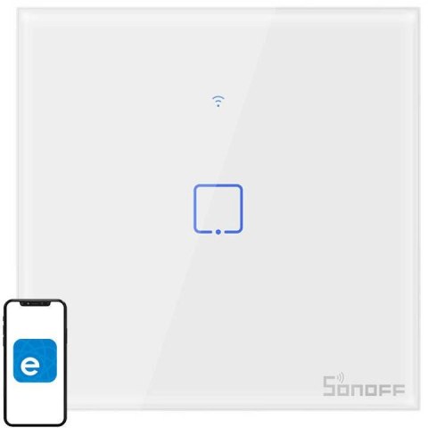 SONOFF dotykowy przełącznik 1-kanałowy WiFi + RF 433 EU T1 TX